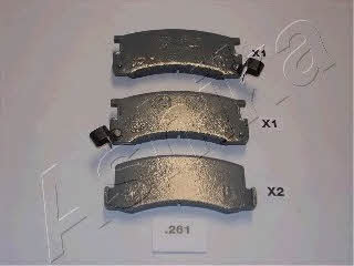 Ashika 51-02-261 Brake Pad Set, disc brake 5102261: Buy near me in Poland at 2407.PL - Good price!