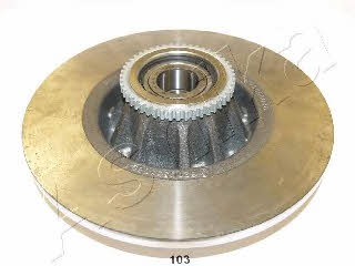Ashika 61-01-103 Rear brake disc, non-ventilated 6101103: Buy near me at 2407.PL in Poland at an Affordable price!