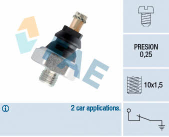 FAE 10160 Oil pressure sensor 10160: Buy near me in Poland at 2407.PL - Good price!