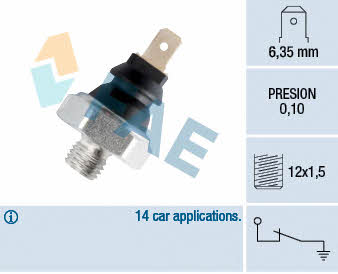 FAE 11600 Oil pressure sensor 11600: Buy near me in Poland at 2407.PL - Good price!