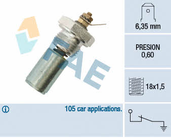 FAE 12260 Oil pressure sensor 12260: Buy near me in Poland at 2407.PL - Good price!