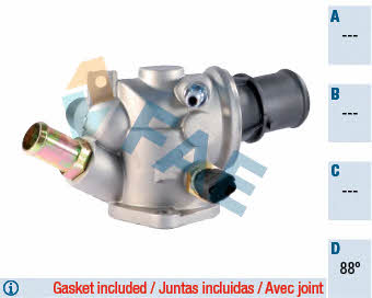 FAE 5347588 Thermostat, coolant 5347588: Buy near me in Poland at 2407.PL - Good price!