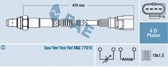 FAE 77402 Датчик кислородный / Лямбда-зонд 77402: Отличная цена - Купить в Польше на 2407.PL!