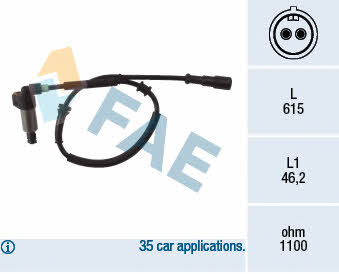 FAE 78024 Sensor ABS 78024: Buy near me at 2407.PL in Poland at an Affordable price!