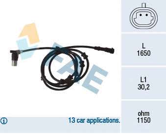 FAE 78070 Sensor ABS 78070: Buy near me in Poland at 2407.PL - Good price!
