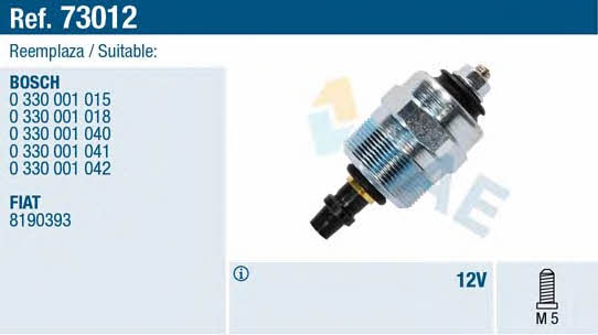 FAE 73012 Injection pump valve 73012: Buy near me in Poland at 2407.PL - Good price!