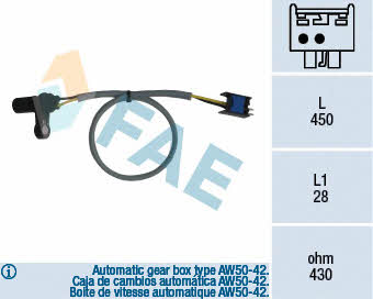 FAE 79126 Crankshaft position sensor 79126: Buy near me in Poland at 2407.PL - Good price!