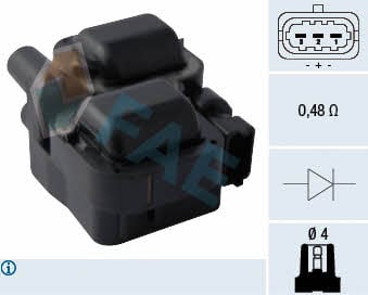 FAE 80294 Ignition coil 80294: Buy near me in Poland at 2407.PL - Good price!