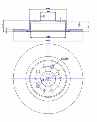 Car 142.190 Bremsscheibe hinten, unbelüftet 142190: Kaufen Sie zu einem guten Preis in Polen bei 2407.PL!