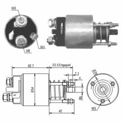 Meat&Doria 46005 Solenoid switch, starter 46005: Buy near me in Poland at 2407.PL - Good price!