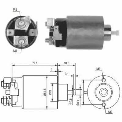 Meat&Doria 46025 Solenoid switch, starter 46025: Buy near me in Poland at 2407.PL - Good price!