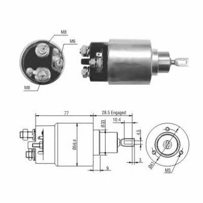 Meat&Doria 46028 Solenoid switch, starter 46028: Buy near me in Poland at 2407.PL - Good price!