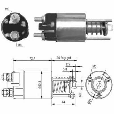 Meat&Doria 46045 Solenoid switch, starter 46045: Buy near me in Poland at 2407.PL - Good price!