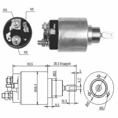 Meat&Doria 46106 Solenoid switch, starter 46106: Buy near me in Poland at 2407.PL - Good price!