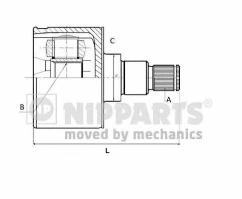 Nipparts N2838000 CV joint N2838000: Buy near me in Poland at 2407.PL - Good price!