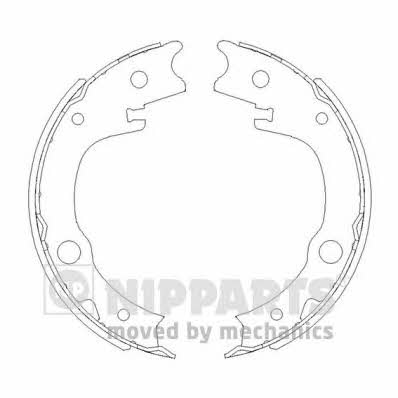 Nipparts N3502086 Parking brake shoes N3502086: Buy near me at 2407.PL in Poland at an Affordable price!