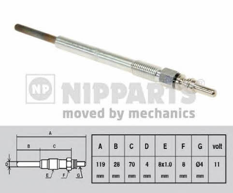 Nipparts N5718001 Glow plug N5718001: Buy near me at 2407.PL in Poland at an Affordable price!