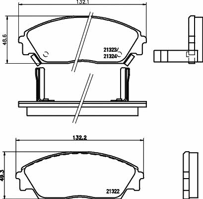 Hella-Pagid 8DB 355 005-661 Klocki hamulcowe, zestaw 8DB355005661: Dobra cena w Polsce na 2407.PL - Kup Teraz!