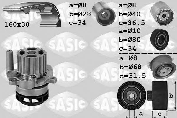 Sasic 3906081 Ремень ГРМ, комплект с водяным насосом 3906081: Купить в Польше - Отличная цена на 2407.PL!