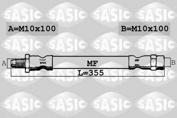 Sasic 6606123 Przewód hamulcowy elastyczny 6606123: Dobra cena w Polsce na 2407.PL - Kup Teraz!
