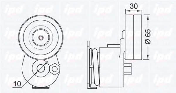 IPD 10-1056 Belt tightener 101056: Buy near me at 2407.PL in Poland at an Affordable price!