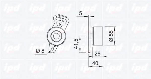 IPD 14-0315 Tensioner pulley, timing belt 140315: Buy near me in Poland at 2407.PL - Good price!