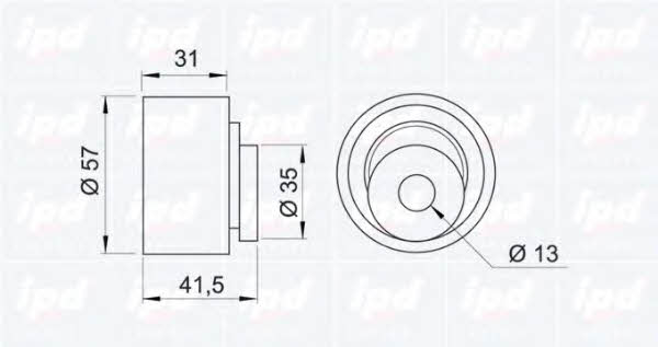 IPD 14-0508 Tensioner pulley, timing belt 140508: Buy near me in Poland at 2407.PL - Good price!
