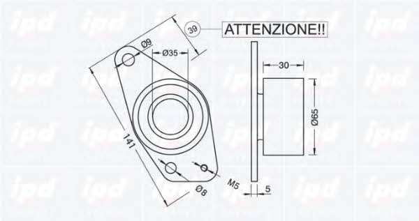 IPD 15-0280 Spannrolle, zahnriemen 150280: Kaufen Sie zu einem guten Preis in Polen bei 2407.PL!