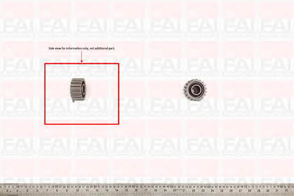 FAI T6697 Tensioner pulley, timing belt T6697: Buy near me in Poland at 2407.PL - Good price!