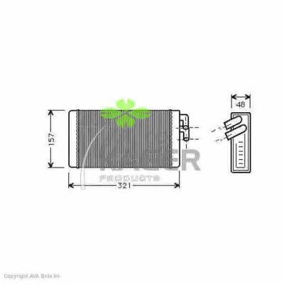Kager 32-0001 Heat exchanger, interior heating 320001: Buy near me in Poland at 2407.PL - Good price!