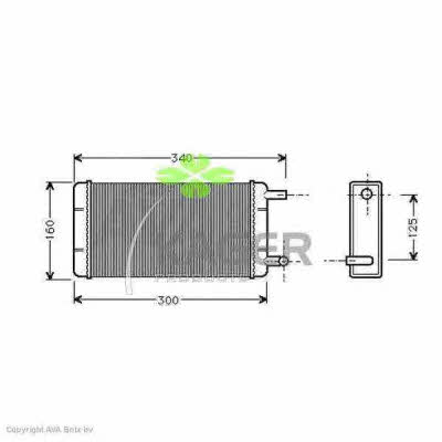 Kager 32-0068 Радіатор опалювача салону 320068: Приваблива ціна - Купити у Польщі на 2407.PL!