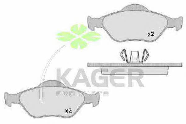 Kager 35-0481 Тормозные колодки дисковые, комплект 350481: Отличная цена - Купить в Польше на 2407.PL!
