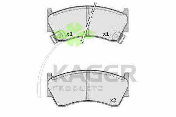 Kager 35-0495 Brake Pad Set, disc brake 350495: Buy near me in Poland at 2407.PL - Good price!
