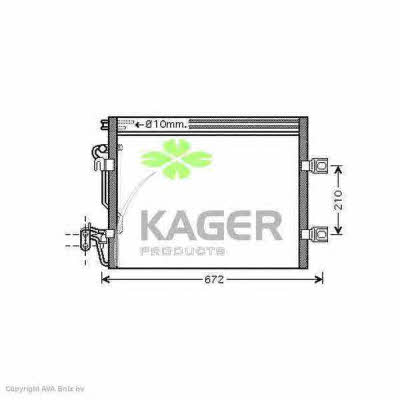 Kager 94-6244 Радиатор кондиционера (Конденсатор) 946244: Купить в Польше - Отличная цена на 2407.PL!