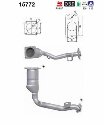 As 15772 Catalytic Converter 15772: Buy near me in Poland at 2407.PL - Good price!