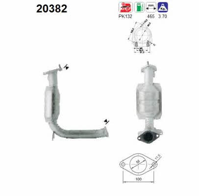 As 20382 Catalytic Converter 20382: Buy near me in Poland at 2407.PL - Good price!