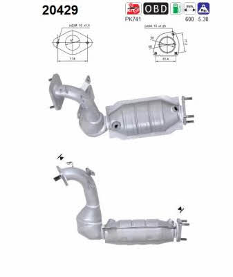As 20429 Catalytic Converter 20429: Buy near me in Poland at 2407.PL - Good price!