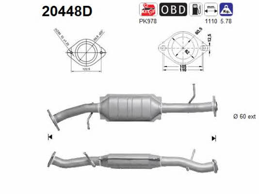 As 20448D Catalytic Converter 20448D: Buy near me at 2407.PL in Poland at an Affordable price!