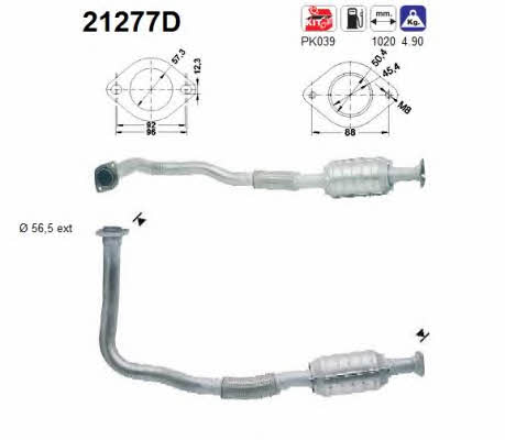 As 21277D Catalytic Converter 21277D: Buy near me in Poland at 2407.PL - Good price!