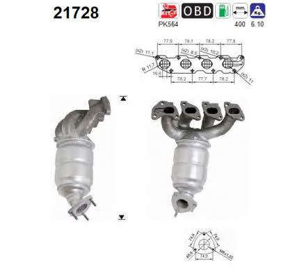 As 21728 Catalytic Converter 21728: Buy near me at 2407.PL in Poland at an Affordable price!