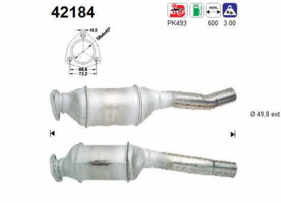 As 42184 Catalytic Converter 42184: Buy near me in Poland at 2407.PL - Good price!