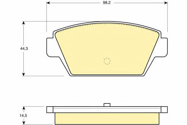 Girling 6109459 Гальмівні колодки, комплект 6109459: Приваблива ціна - Купити у Польщі на 2407.PL!