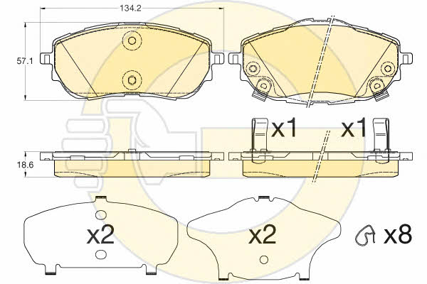 Girling 6135983 Scheibenbremsbeläge, Set 6135983: Kaufen Sie zu einem guten Preis in Polen bei 2407.PL!