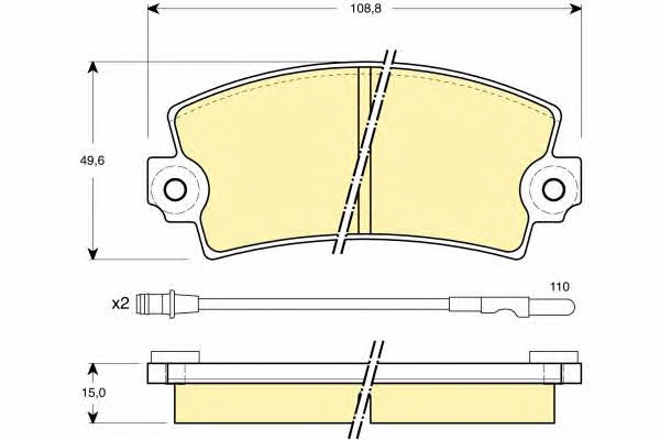 Girling 6113033 Brake Pad Set, disc brake 6113033: Buy near me in Poland at 2407.PL - Good price!