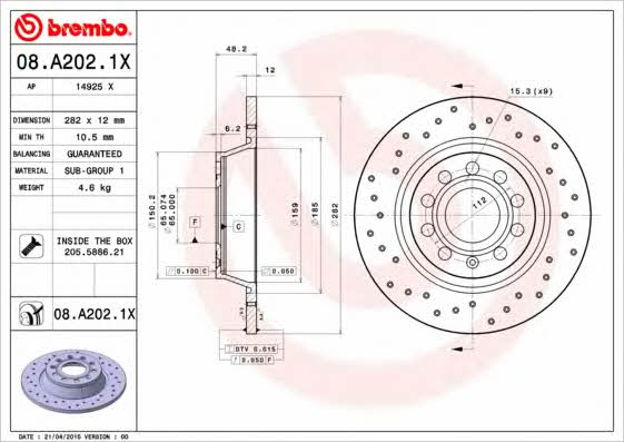 AP (Brembo) 14925 X Tarcza hamulcowa 14925X: Dobra cena w Polsce na 2407.PL - Kup Teraz!