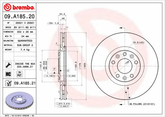 AP (Brembo) 25501 Tarcza hamulcowa 25501: Dobra cena w Polsce na 2407.PL - Kup Teraz!