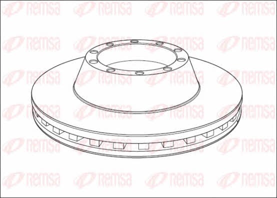 Kawe NCA1013.20 Front brake disc ventilated NCA101320: Buy near me at 2407.PL in Poland at an Affordable price!