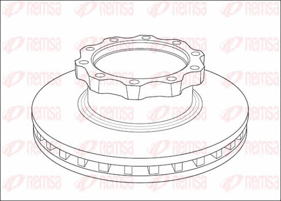 Kawe NCA1039.20 Front brake disc ventilated NCA103920: Buy near me at 2407.PL in Poland at an Affordable price!