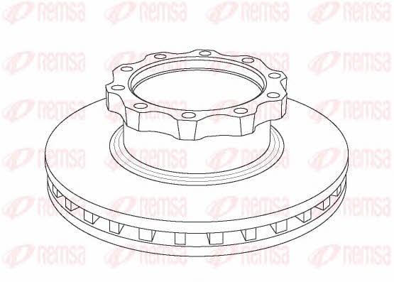 Kawe NCA1042.20 Front brake disc ventilated NCA104220: Buy near me at 2407.PL in Poland at an Affordable price!