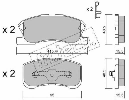 Fri.tech 390.0 Scheibenbremsbeläge, Set 3900: Kaufen Sie zu einem guten Preis in Polen bei 2407.PL!